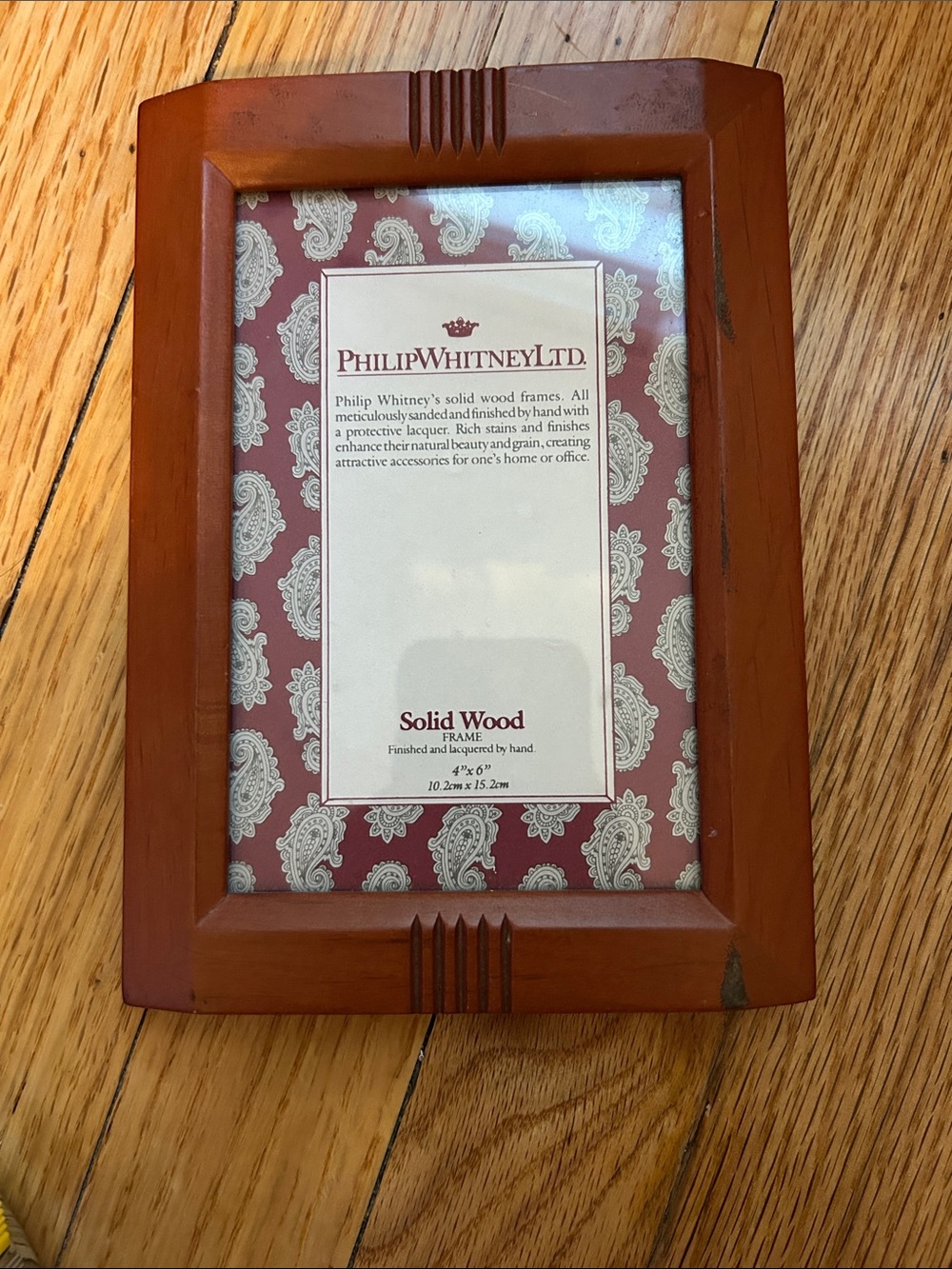 Solid Wood Picture Frame - Brown Philip Whitney LTD